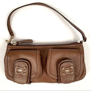Michael Kors brown clutch